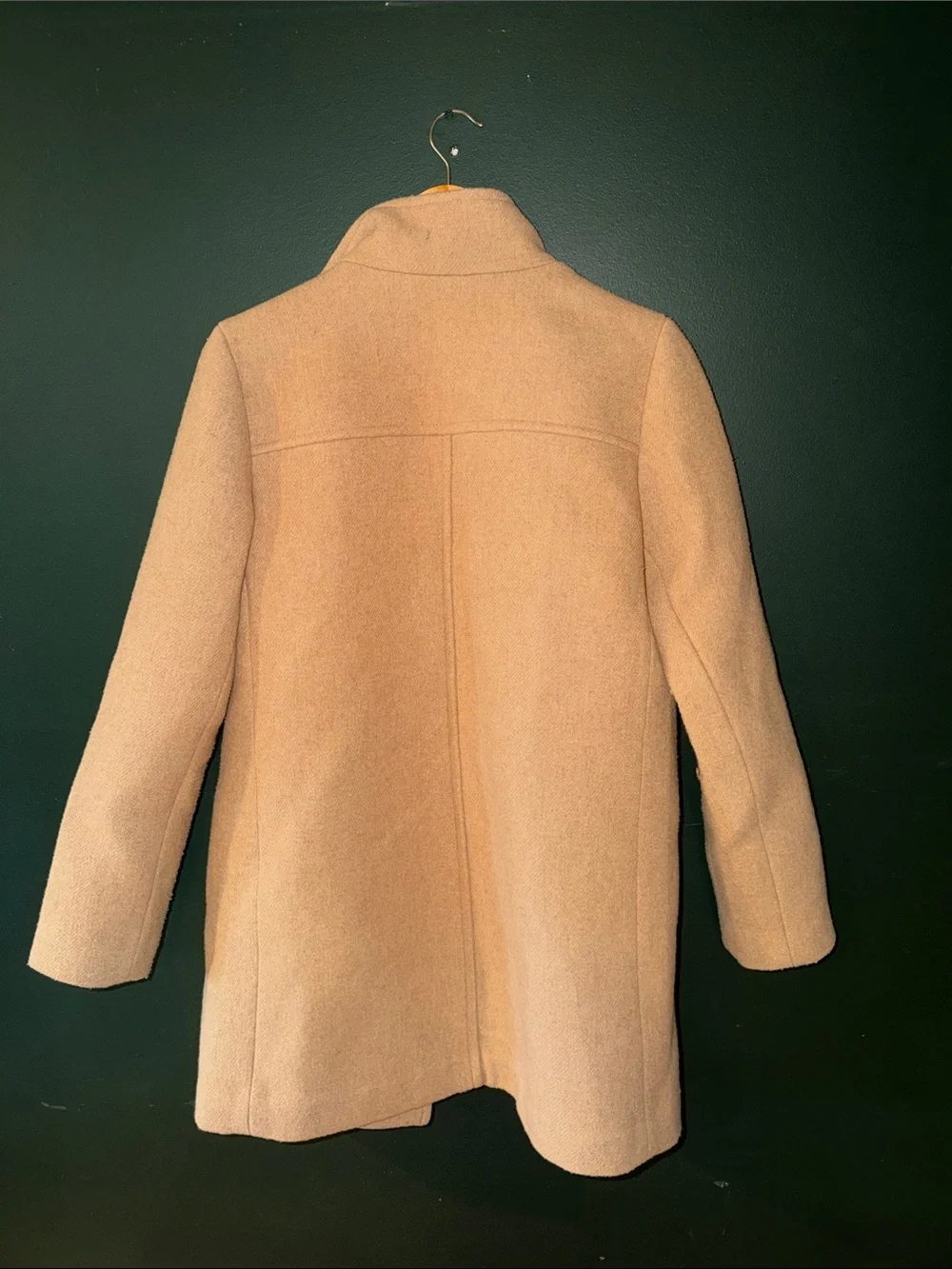 J. Crew Women's Tan Wool-Blend Pea Coat - Picture 3 of 3